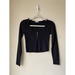 COTTON ON Billy Brushed Rib Top - Size XS